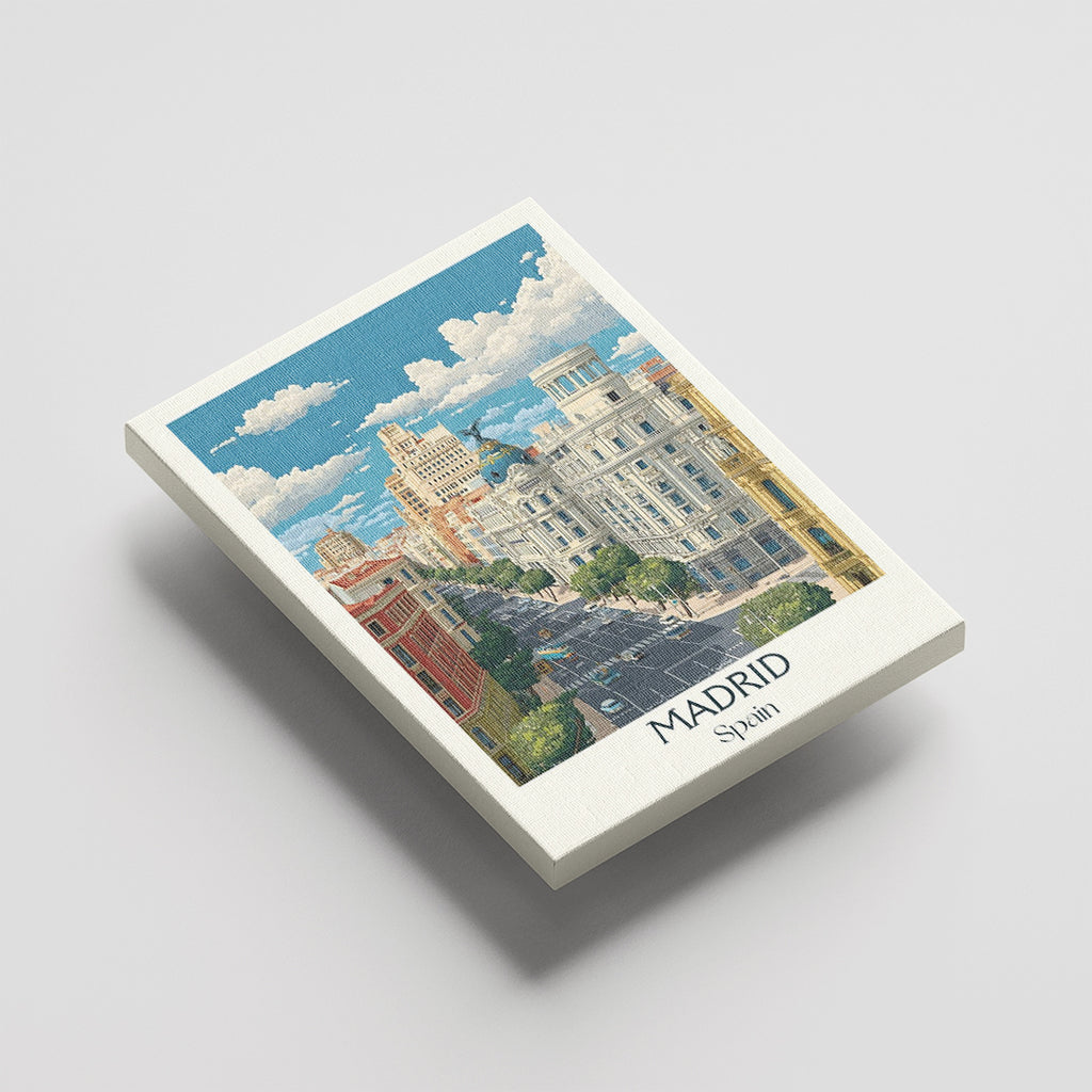 Madrid Spain – Modern Cityscape Wall Art (CT12)