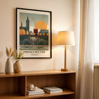 Manchester England – Vintage City Travel Wall Art (CT13)