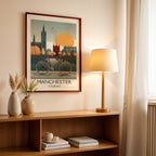 Manchester England – Vintage City Travel Wall Art (CT13)
