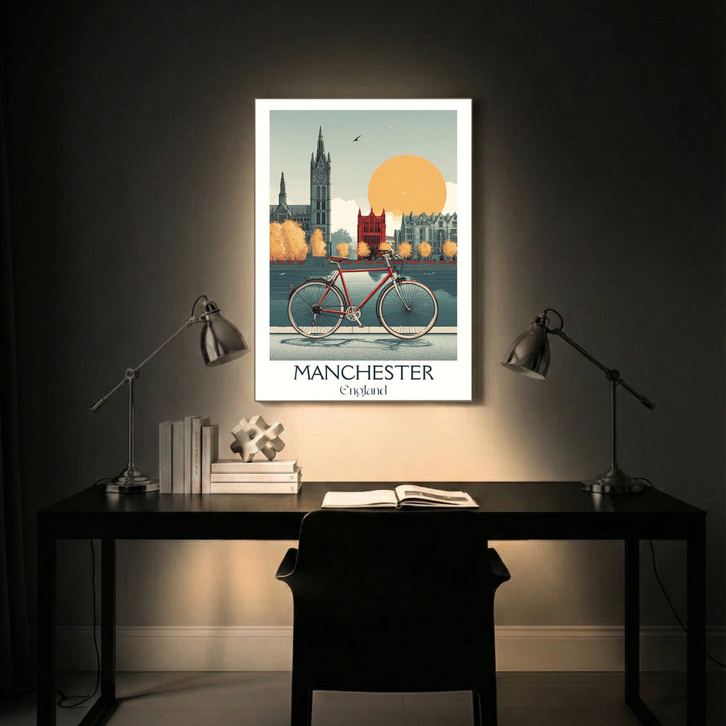 Manchester England – Vintage City Travel Wall Art (CT13)