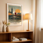 Manchester England – Vintage City Travel Wall Art (CT13)