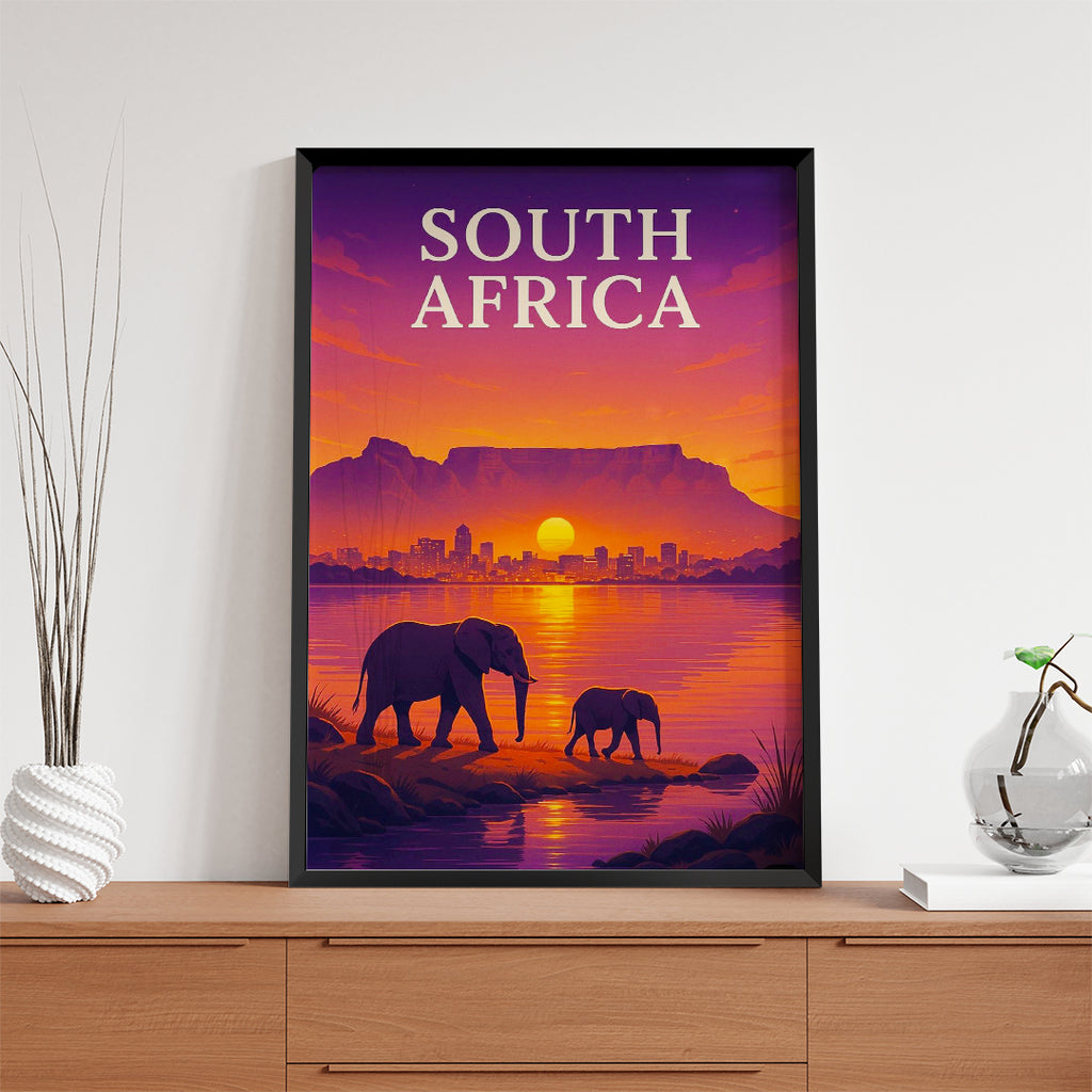 South Africa – Safari Sunset Travel Wall Art (CT16)