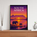 South Africa – Safari Sunset Travel Wall Art (CT16)