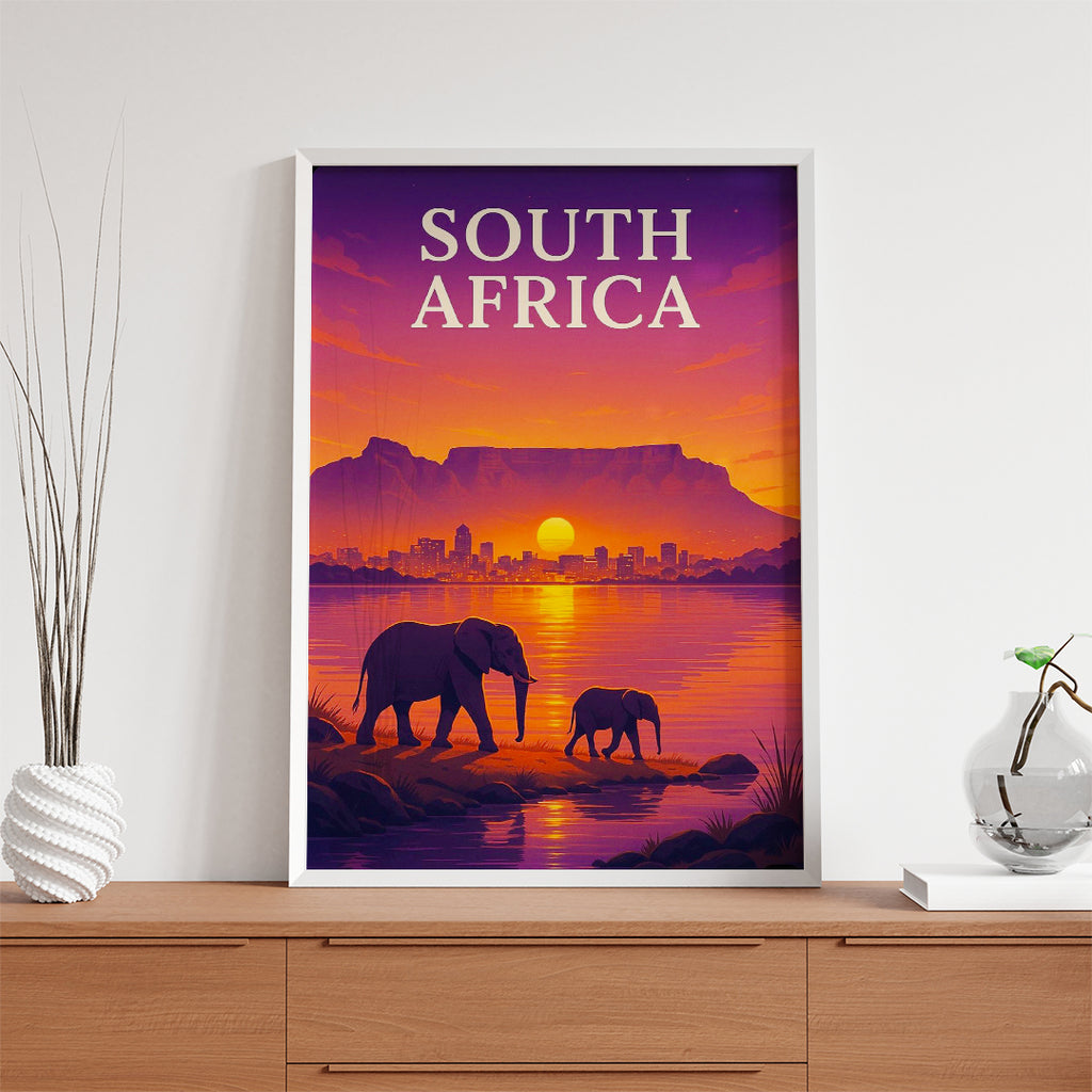 South Africa – Safari Sunset Travel Wall Art (CT16)