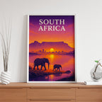 South Africa – Safari Sunset Travel Wall Art (CT16)