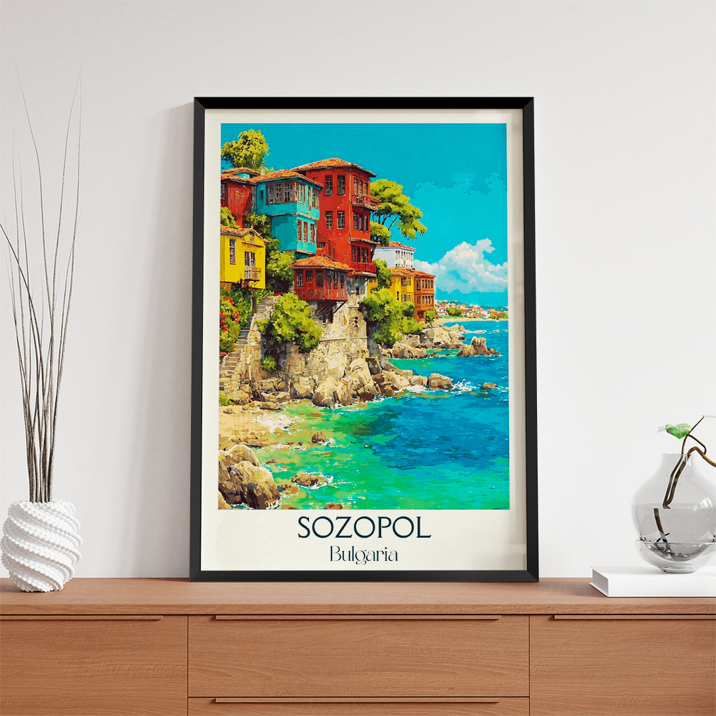 Sozopol Bulgaria – Vintage Travel Wall Art (CT17)