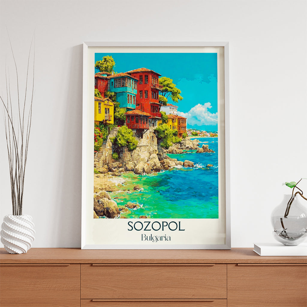 Sozopol Bulgaria – Vintage Travel Wall Art (CT17)