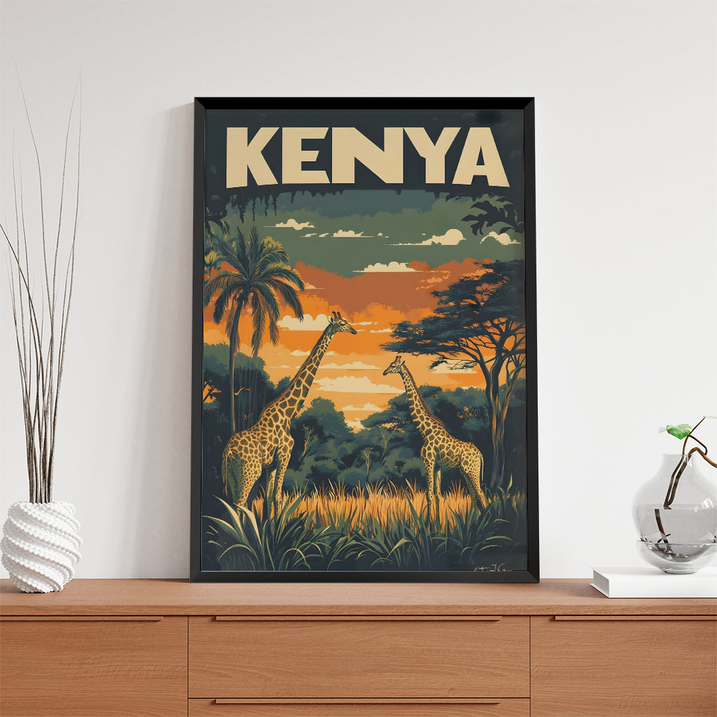Kenya – Safari Vintage Travel Wall Art (CT19)