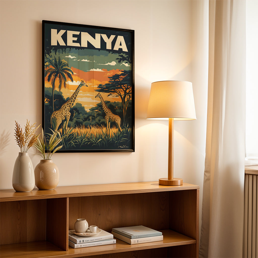 Kenya – Safari Vintage Travel Wall Art (CT19)