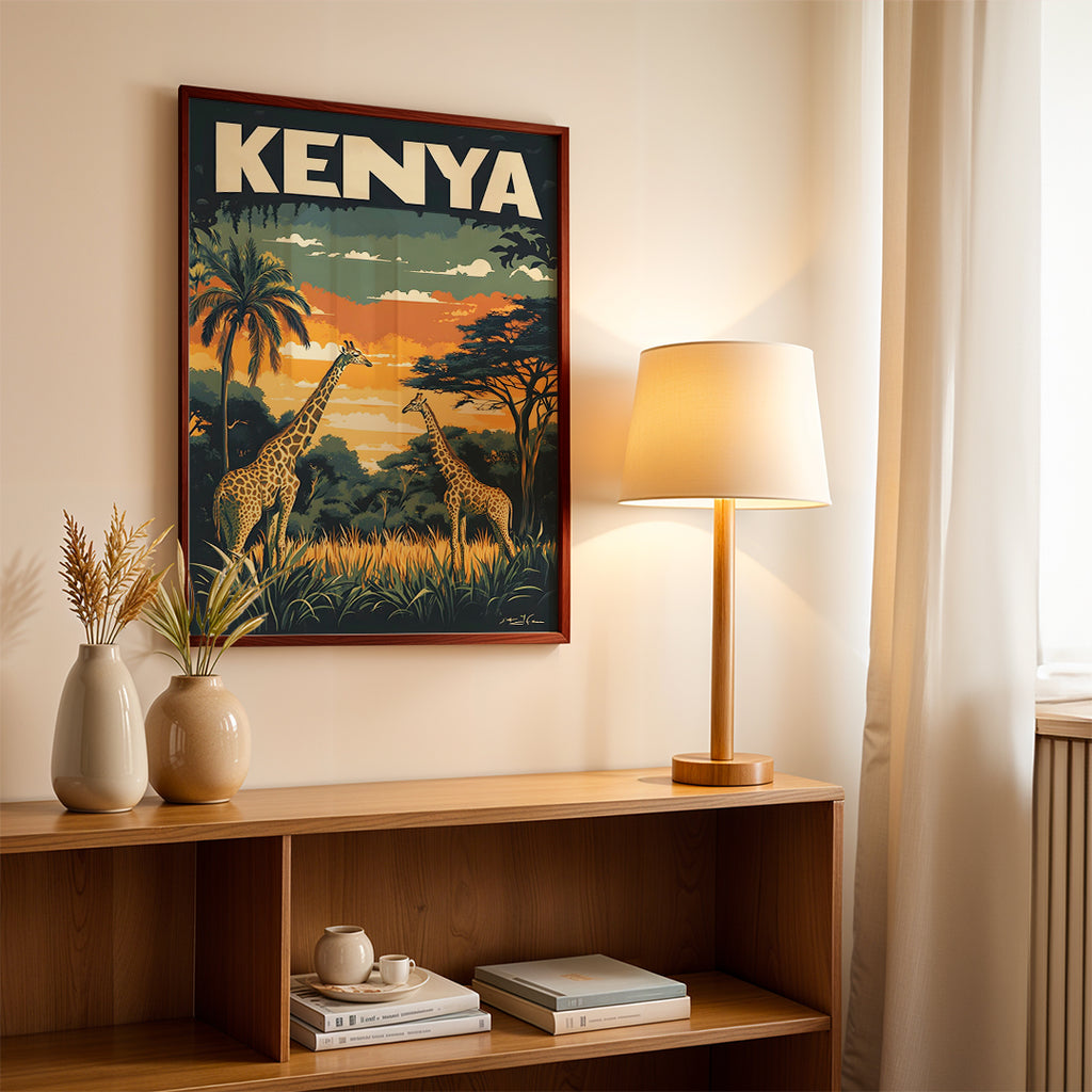 Kenya – Safari Vintage Travel Wall Art (CT19)