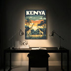 Kenya – Safari Vintage Travel Wall Art (CT19)