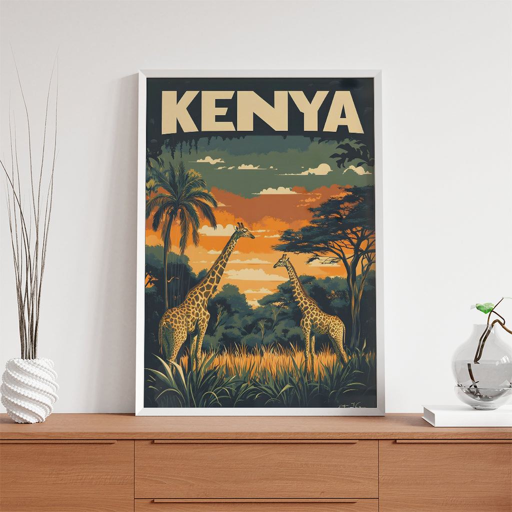 Kenya – Safari Vintage Travel Wall Art (CT19)