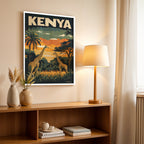 Kenya – Safari Vintage Travel Wall Art (CT19)