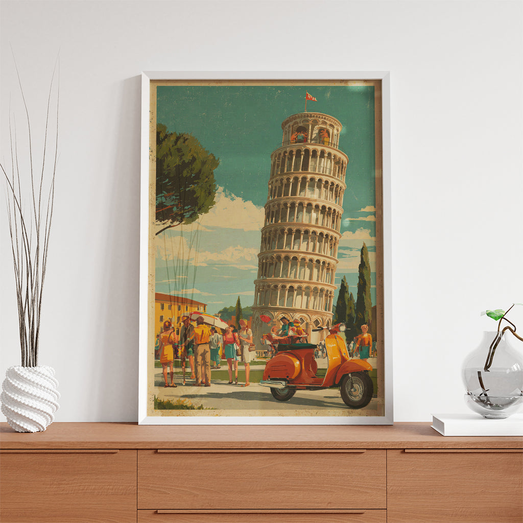Pisa Italy – Vintage Travel Wall Art (CT22)