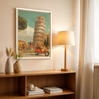 Pisa Italy – Vintage Travel Wall Art (CT22)