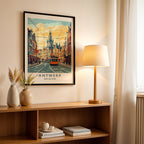 Antwerp Belgium – Vintage Travel Wall Art (CT23)