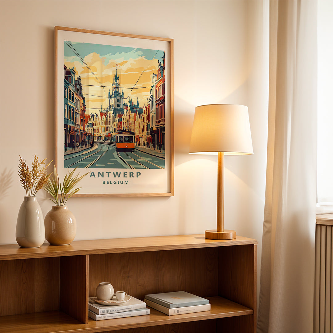 Antwerp Belgium – Vintage Travel Wall Art (CT23)