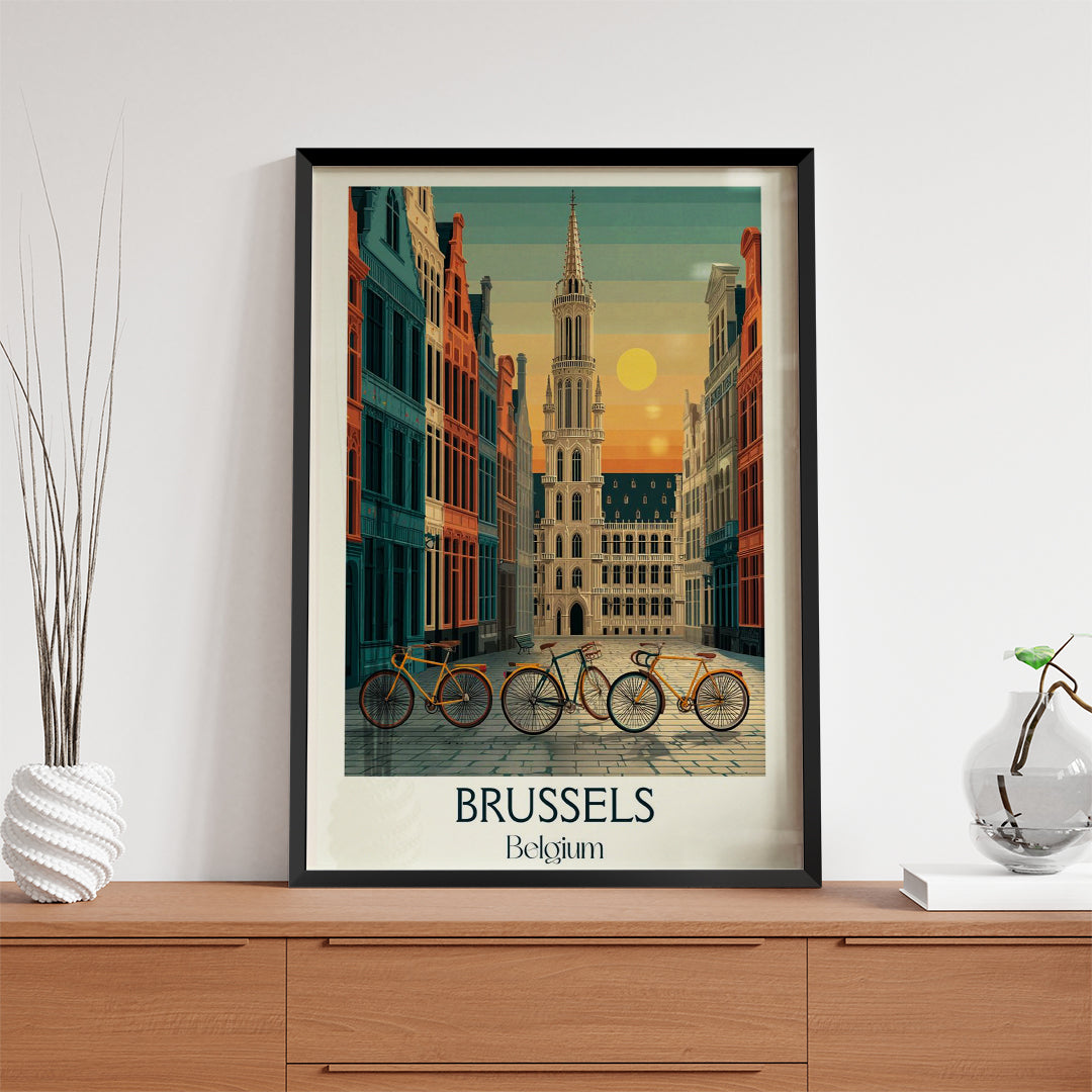 Brussels Belgium – Vintage Travel Wall Art (CT24)