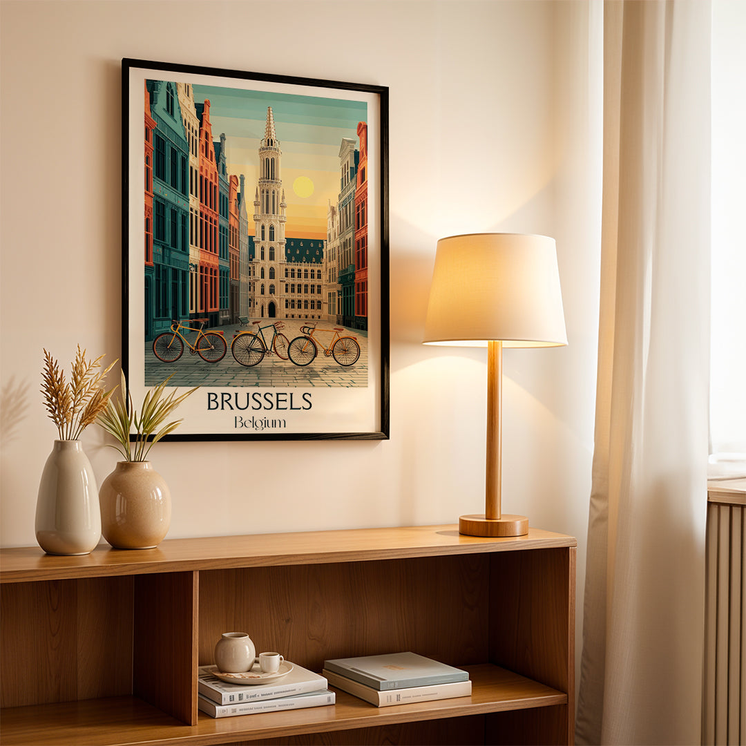 Brussels Belgium – Vintage Travel Wall Art (CT24)