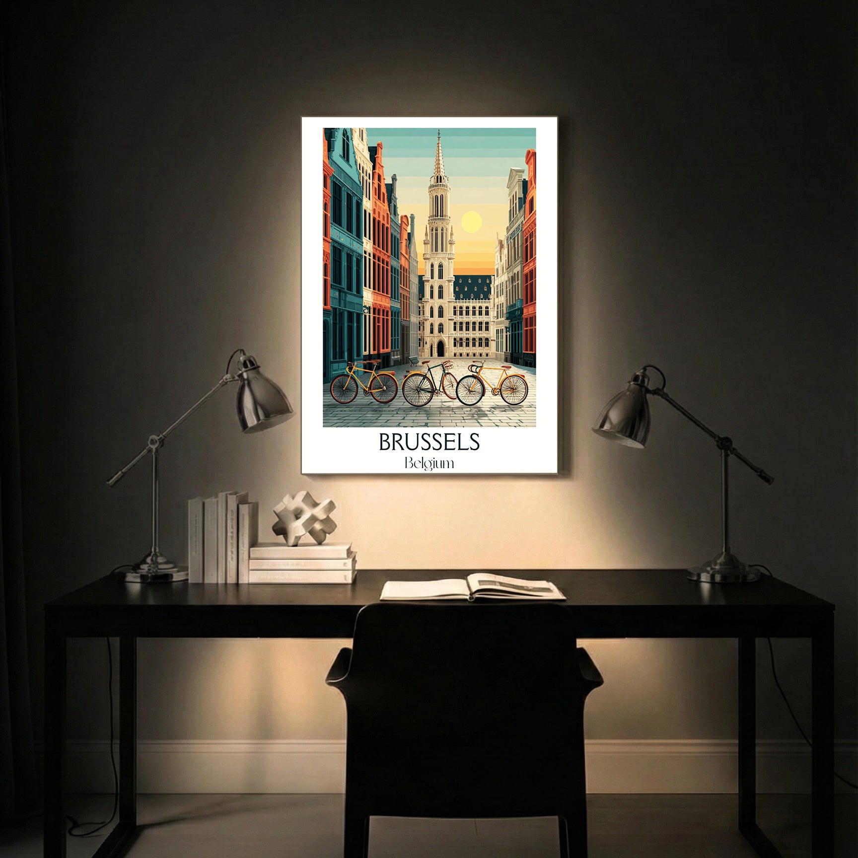 Brussels Belgium – Vintage Travel Wall Art (CT24)