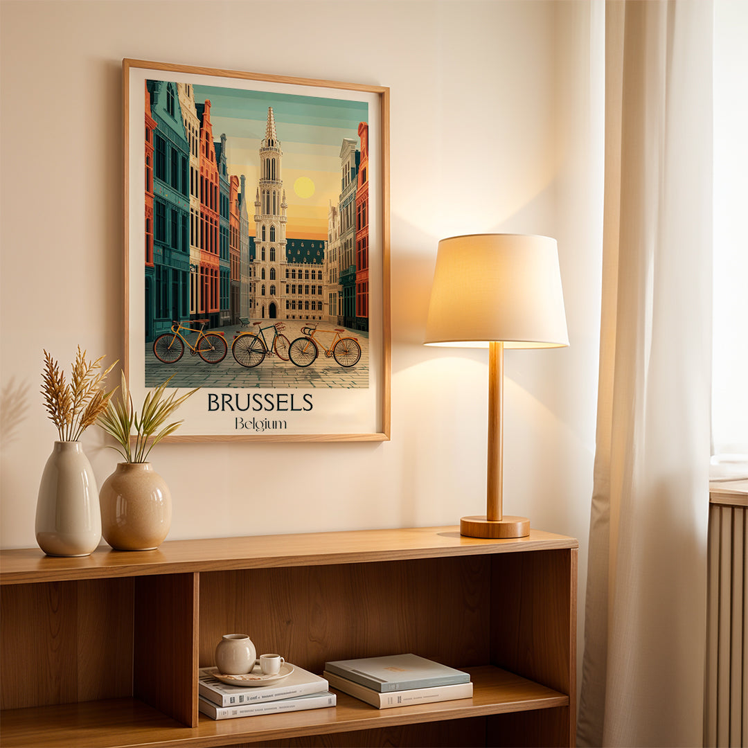 Brussels Belgium – Vintage Travel Wall Art (CT24)