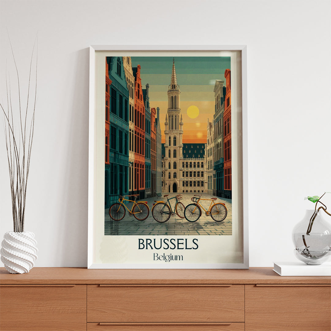 Brussels Belgium – Vintage Travel Wall Art (CT24)