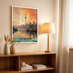 Auckland New Zealand – Vintage Travel Wall Art (CT29)