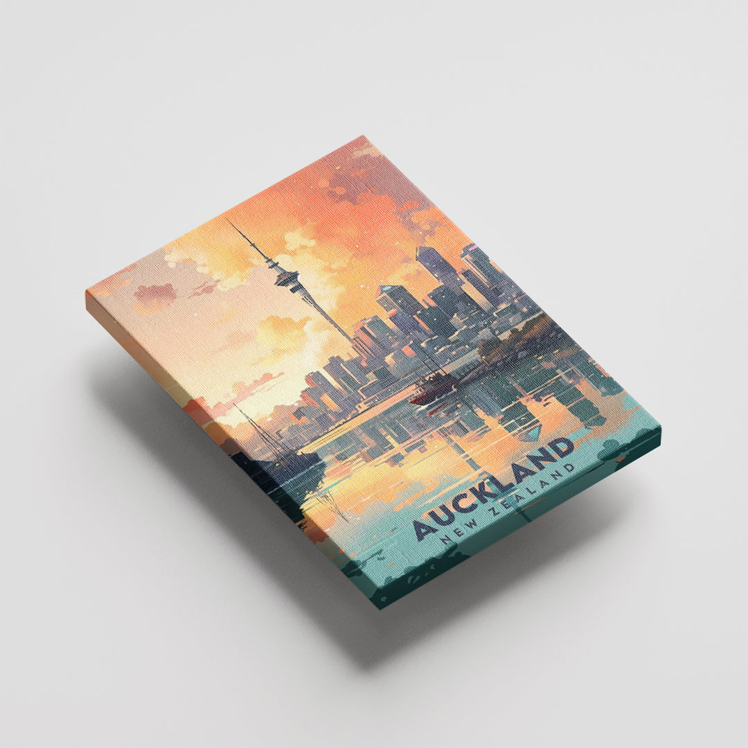 Auckland New Zealand – Vintage Travel Wall Art (CT29)