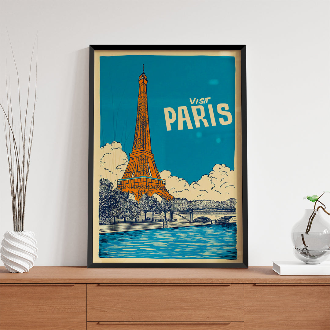 Paris France – Vintage Travel Wall Art (CT30)