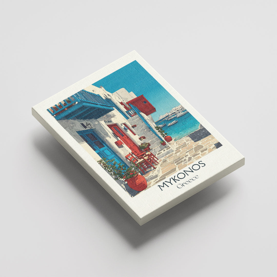 Mykonos Greece – Vintage Travel Wall Art (CT31)