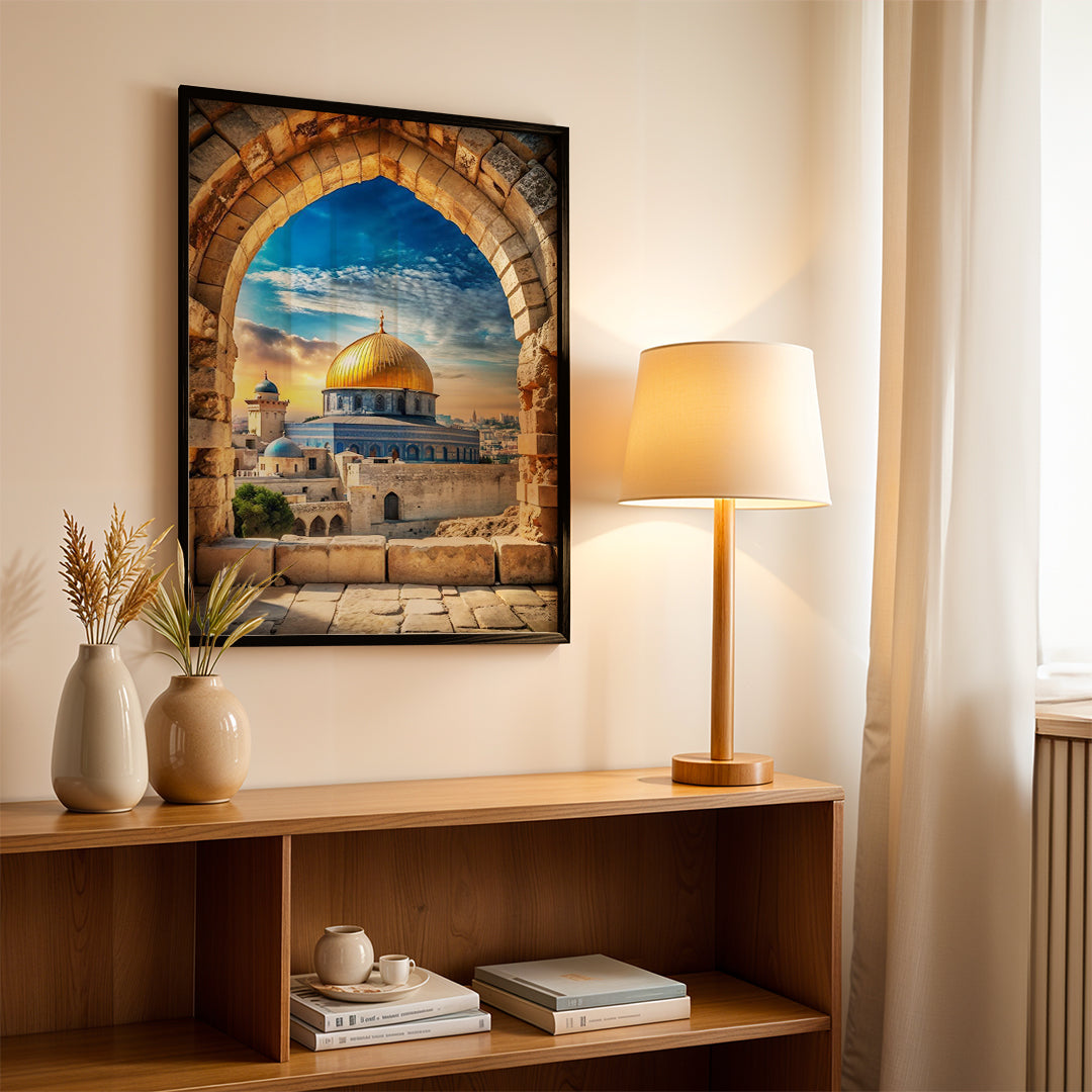 Jerusalem Dome of the Rock – Iconic Landmark Wall Art (CT33)