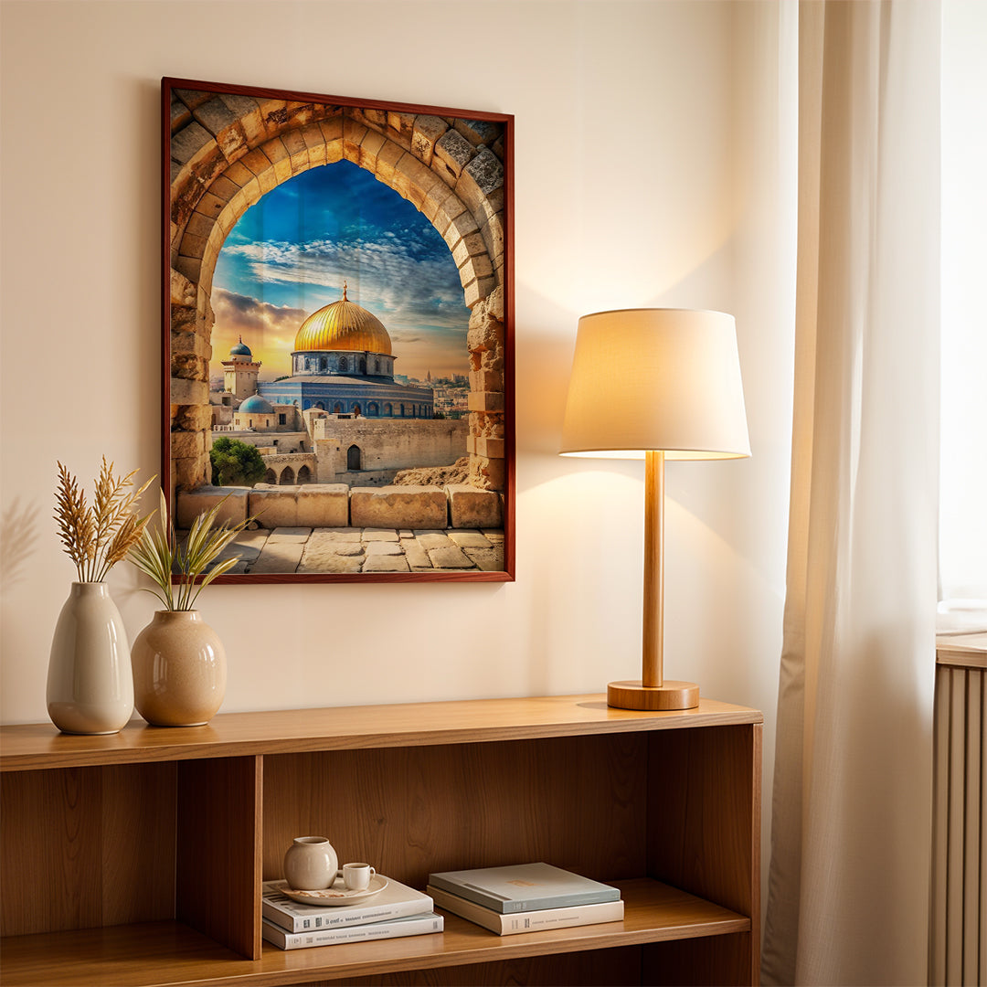 Jerusalem Dome of the Rock – Iconic Landmark Wall Art (CT33)