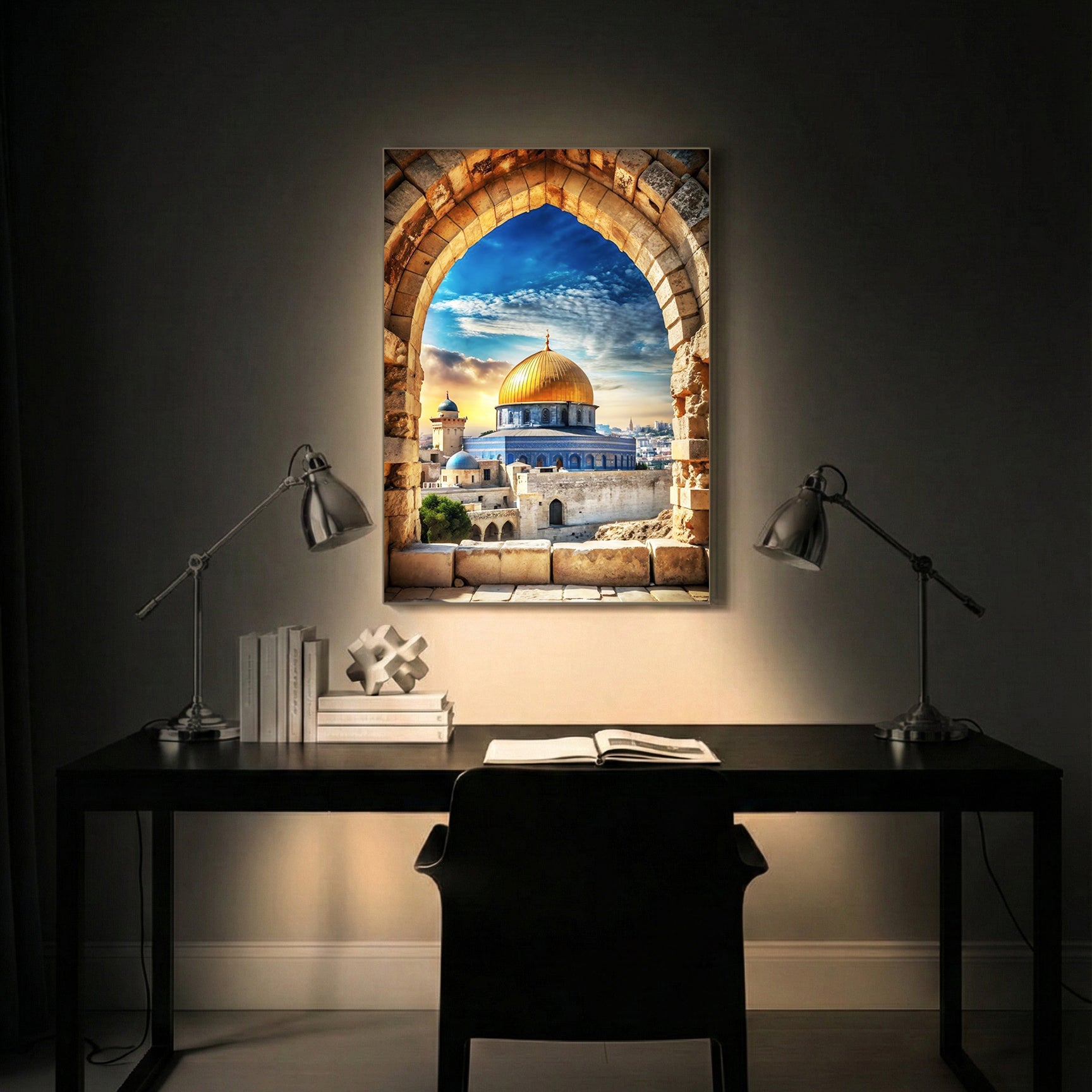 Jerusalem Dome of the Rock – Iconic Landmark Wall Art (CT33)