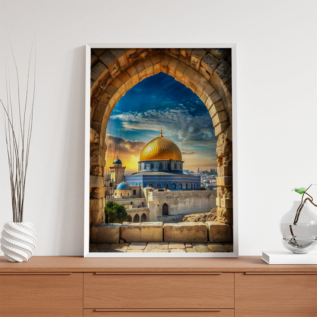 Jerusalem Dome of the Rock – Iconic Landmark Wall Art (CT33)