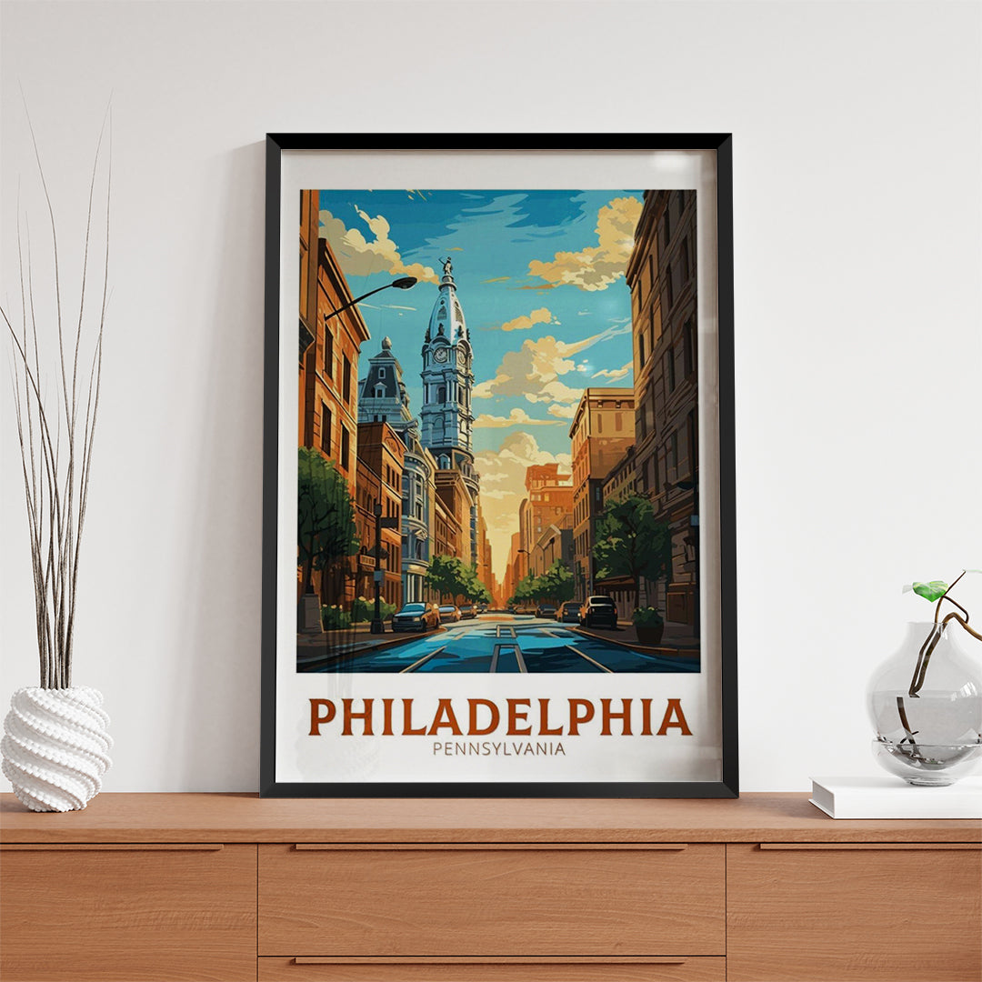 Philadelphia Pennsylvania – Vintage Travel Wall Art (CT36)
