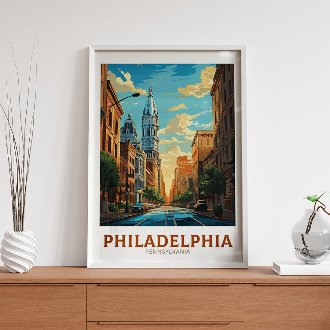 Philadelphia Pennsylvania – Vintage Travel Wall Art (CT36)