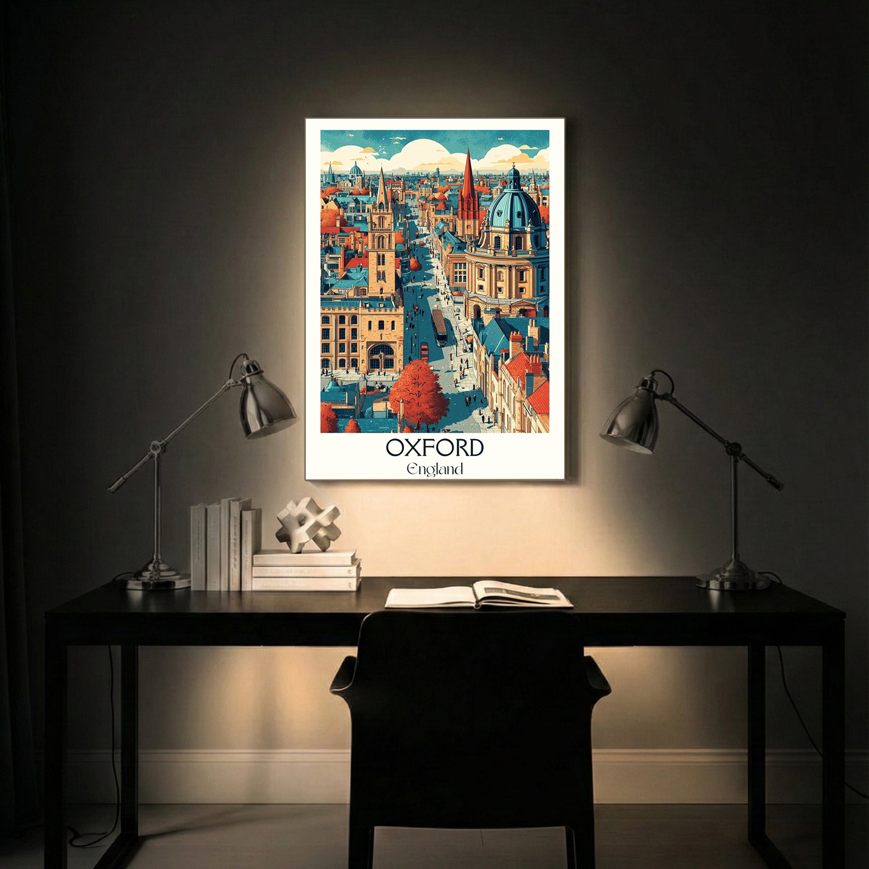 Oxford England – Vintage Travel Wall Art (CT37)