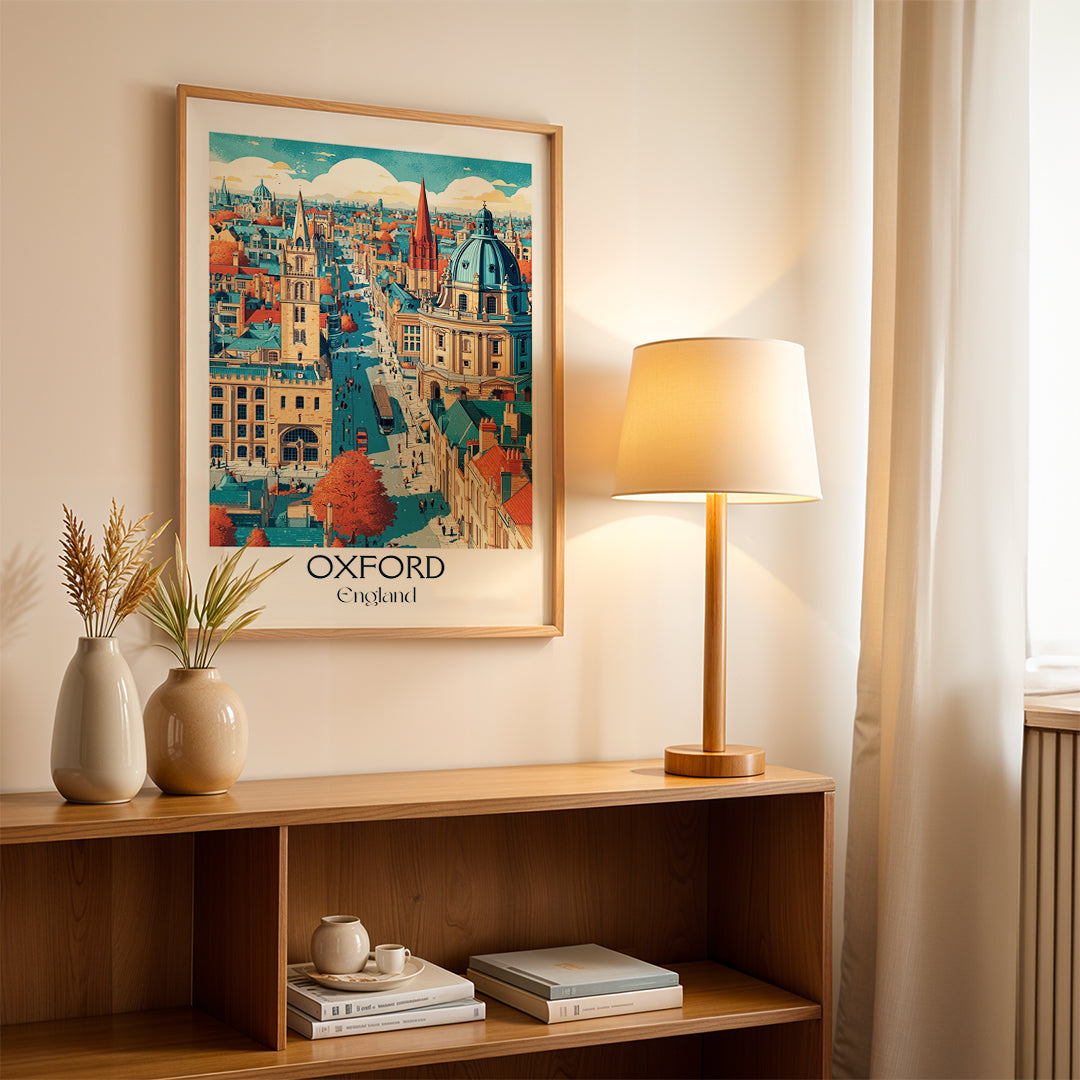 Oxford England – Vintage Travel Wall Art (CT37)