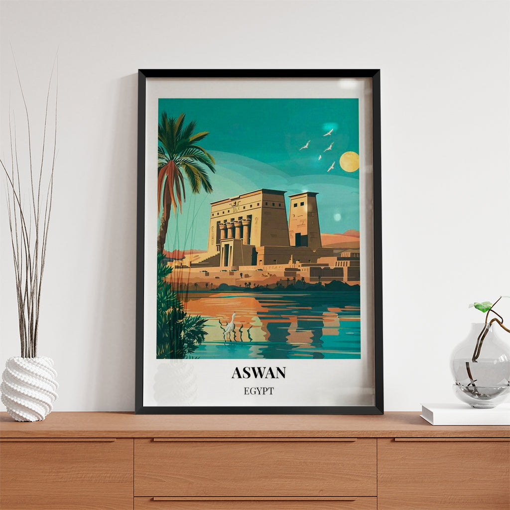 Aswan Egypt – Vintage Travel Wall Art (CT39)