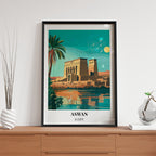 Aswan Egypt – Vintage Travel Wall Art (CT39)