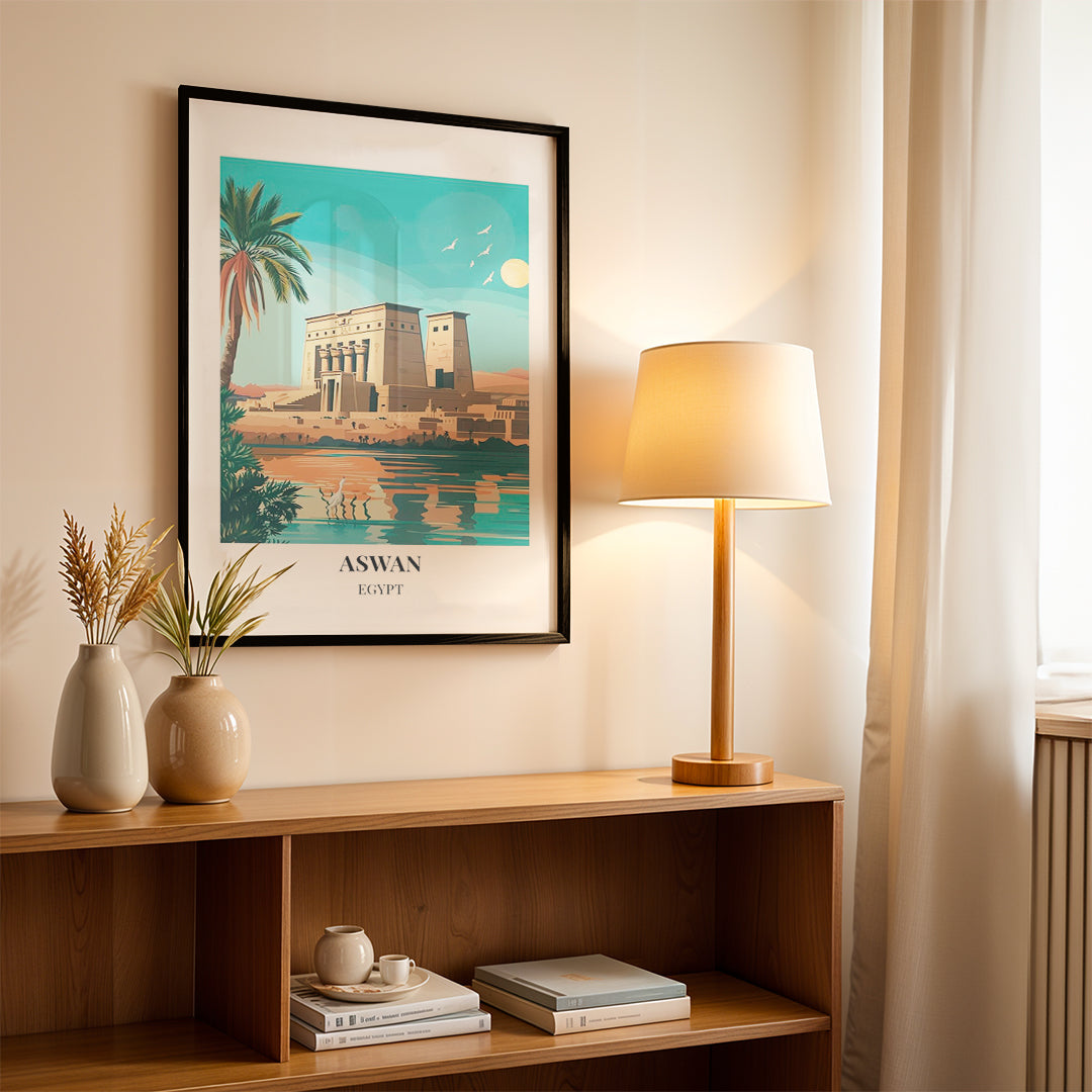 Aswan Egypt – Vintage Travel Wall Art (CT39)
