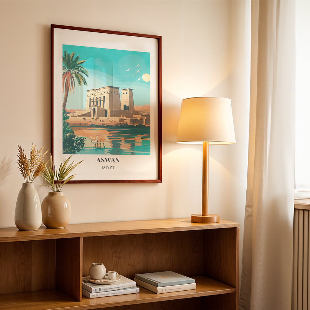 Aswan Egypt – Vintage Travel Wall Art (CT39)