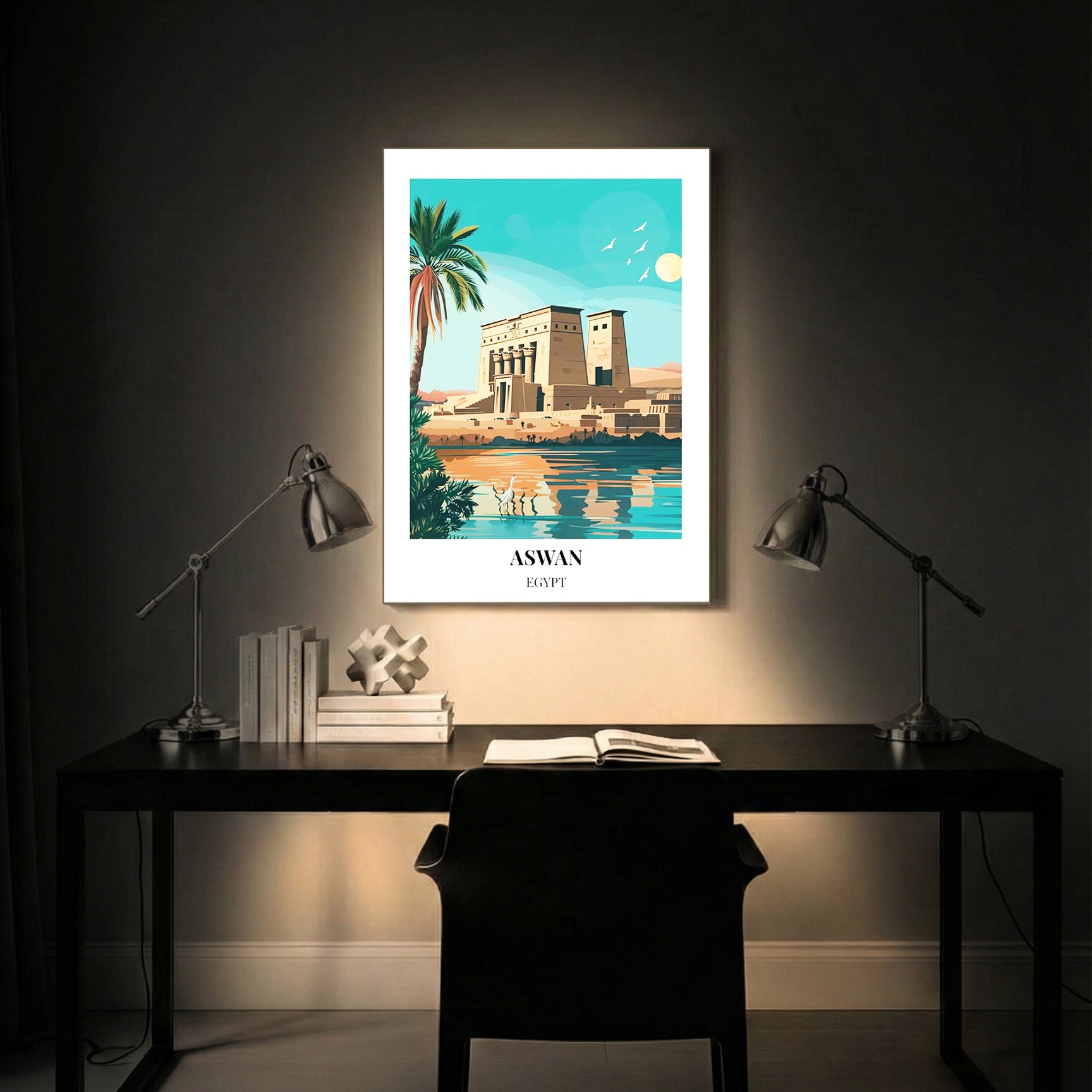 Aswan Egypt – Vintage Travel Wall Art (CT39)