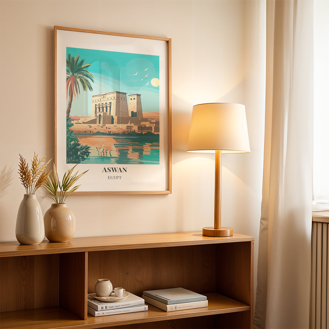 Aswan Egypt – Vintage Travel Wall Art (CT39)