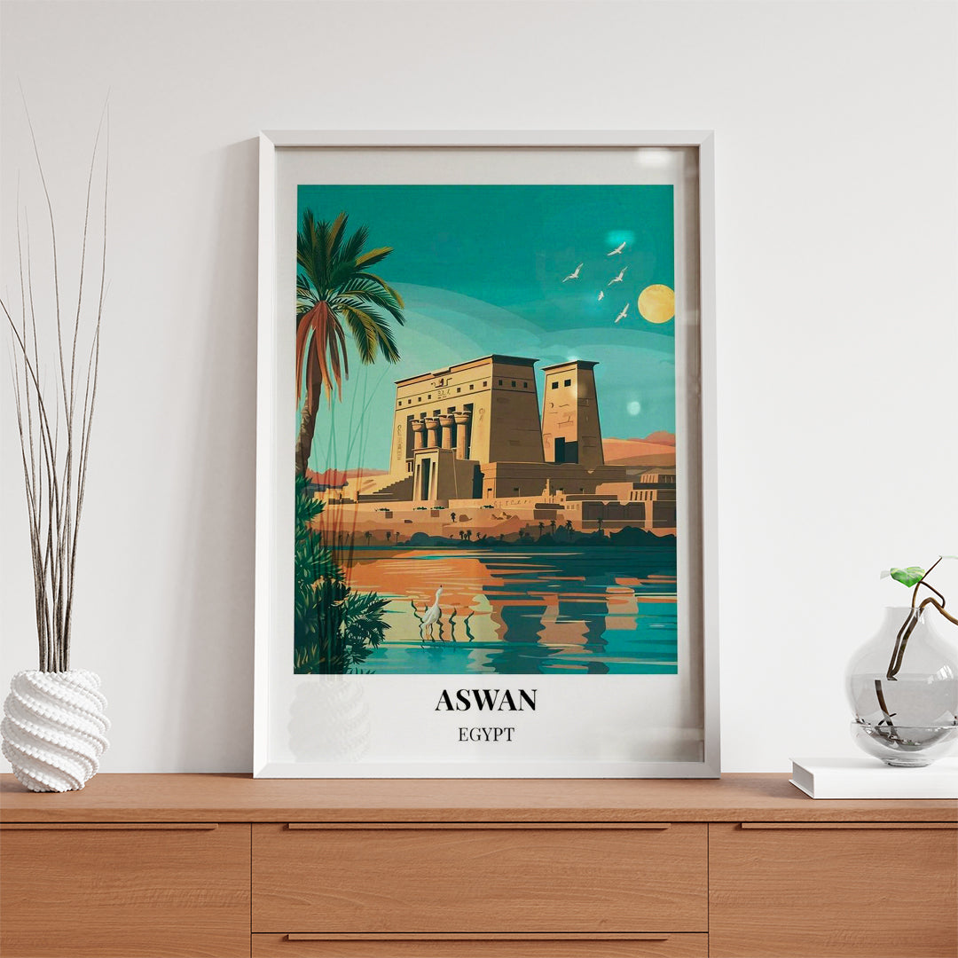 Aswan Egypt – Vintage Travel Wall Art (CT39)