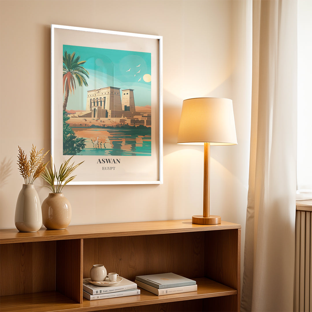 Aswan Egypt – Vintage Travel Wall Art (CT39)