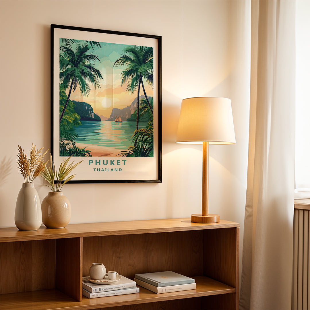 Phuket Thailand – Tropical Vintage Travel Wall Art (CT41)