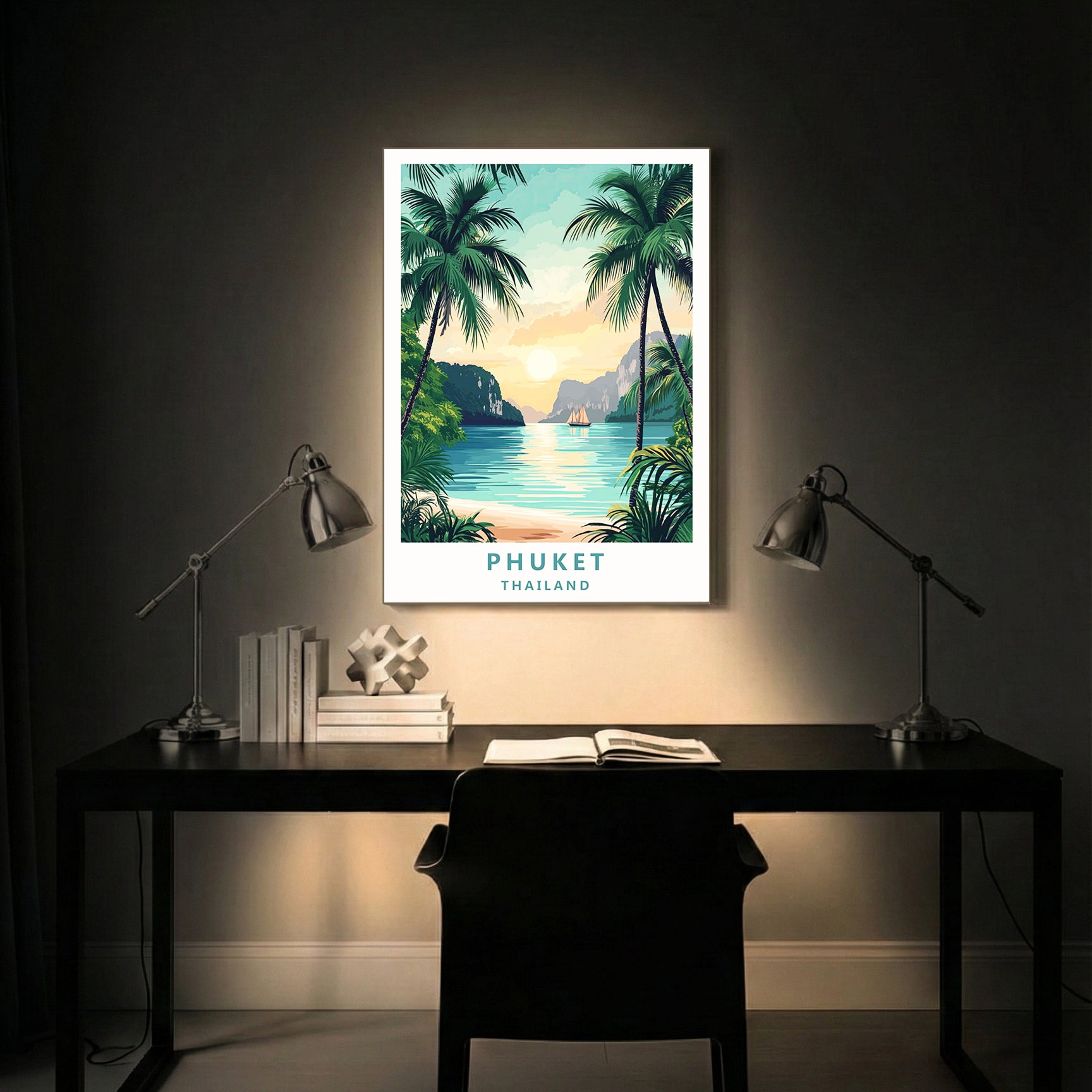Phuket Thailand – Tropical Vintage Travel Wall Art (CT41)