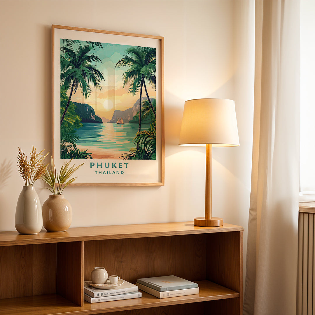 Phuket Thailand – Tropical Vintage Travel Wall Art (CT41)