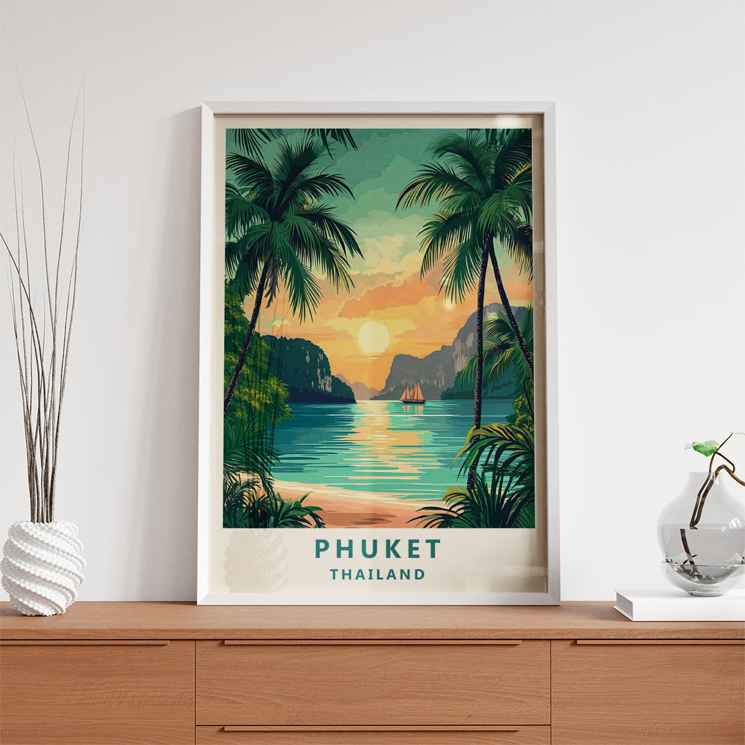 Phuket Thailand – Tropical Vintage Travel Wall Art (CT41)